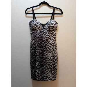 Leopard Print Silk Dress